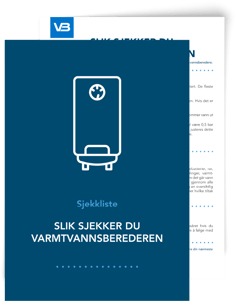 VB - Innholdstilbud - Varmtvannsbereder - Forside